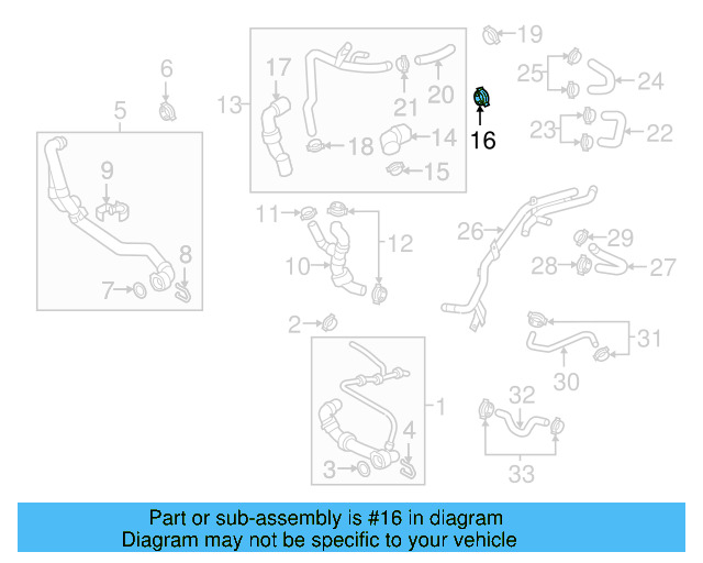 Engine Coolant Hose 5Q0-122-058-G - View 8