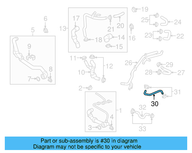 Engine Coolant Hose 5Q0-122-096-E