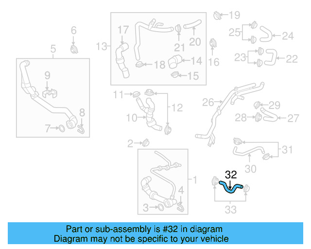 Engine Coolant Hose 5Q0-122-058-G - View 10