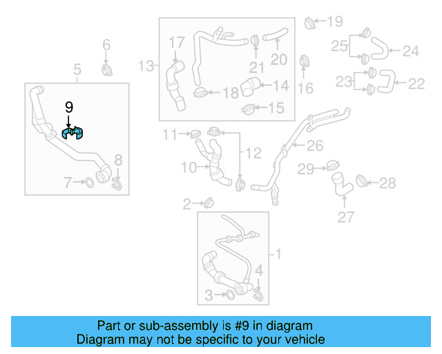 Temp Sensor Bracket 5Q0-121-093-CM - View 13