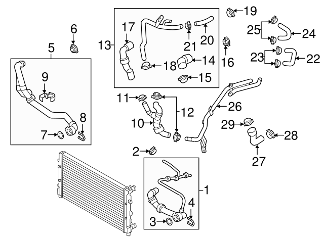 Engine Coolant Hose 04L-121-058-AA - View 10