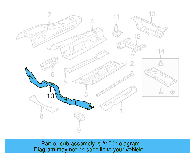 Floor Cross 5C0-803-485 - View 15