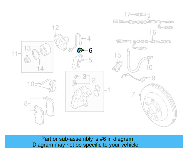 Brake Hydraulic Line Bracket 4D0-611-715-B - View 34