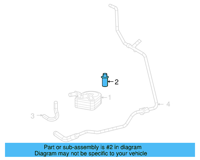 Oil Cooler Connector 7B0-117-721-A - View 3
