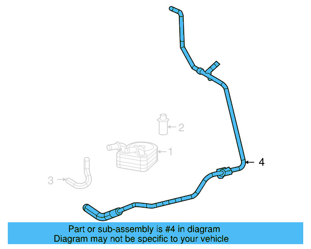 Return Tube 7B0-121-065-B - View 3