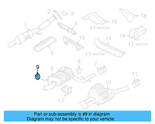 Muffler & Pipe Retainer Ring 1K0-253-147-E - View 35
