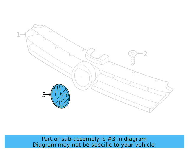 Emblem 3G0-853-601-A-JZA - View 63