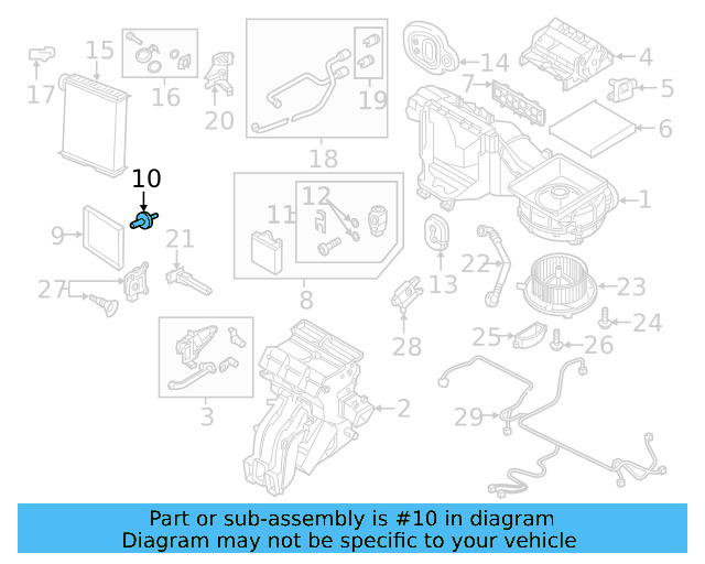 Evaporator Assembly Bracket 5Q0-819-133 - View 8