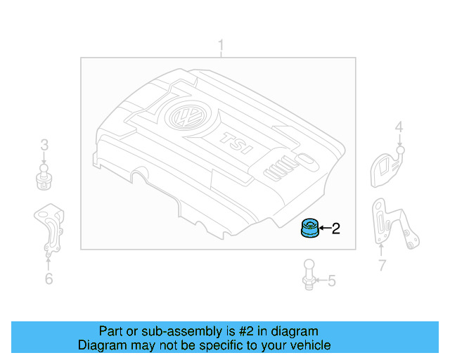 Engine Cover Connector 06J-103-226-A - View 10