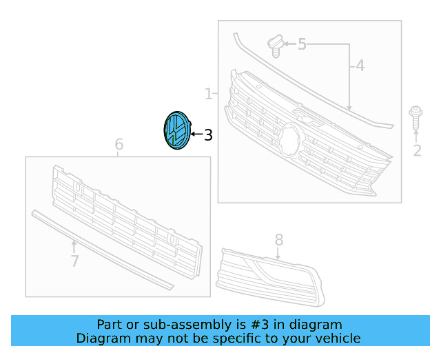 Emblem 3G0-853-601-A-JZA - View 23