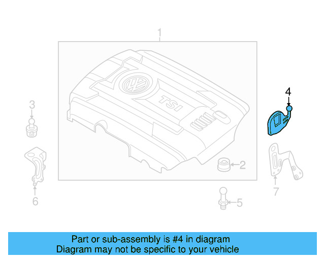 Engine Cover Stud 06K-103-733-C - View 10