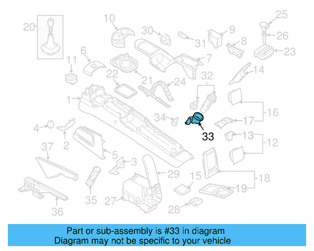 Lighter Assembly Housing 1J0-919-341-G - View 29