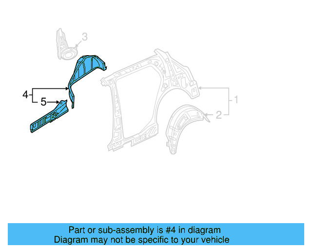 Inner Wheelhouse 1K6-809-852-B - View 13