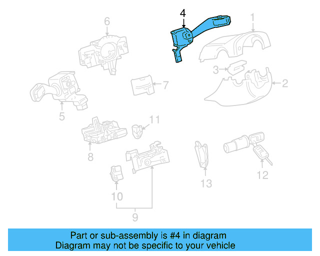 Wiper Switch 1K0-953-519-J-9B9 - View 18