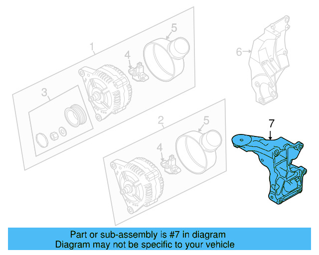 Alternator Bracket 079-903-805-AF - View 4