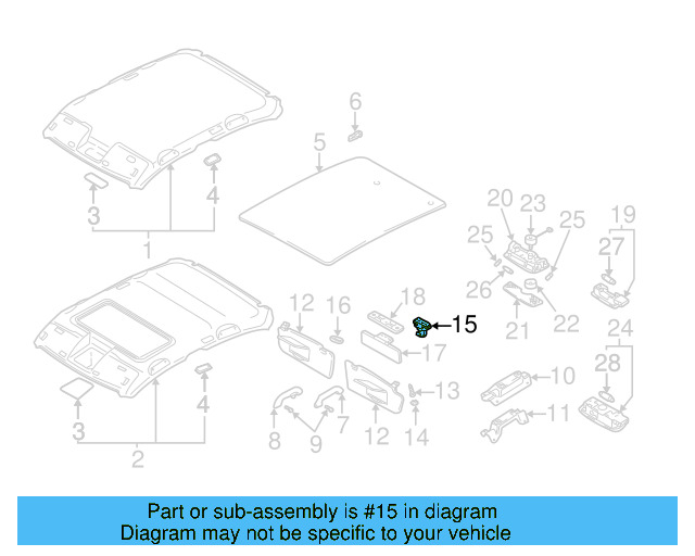 Sun 3B0-857-561-B-Y20 - View 22