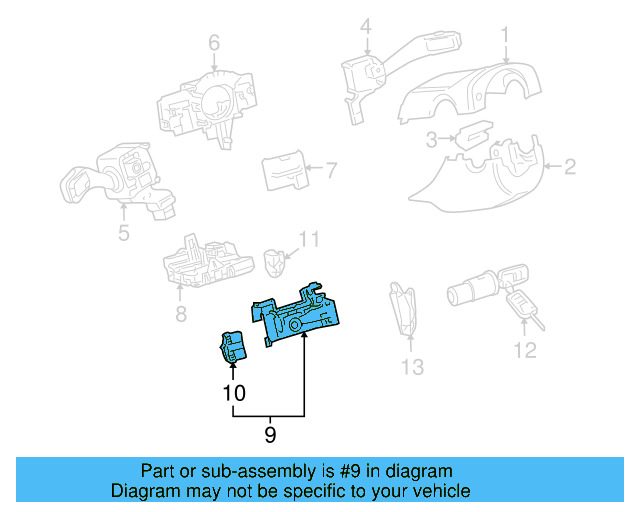 Lock Housing 1K0-905-841 - View 30