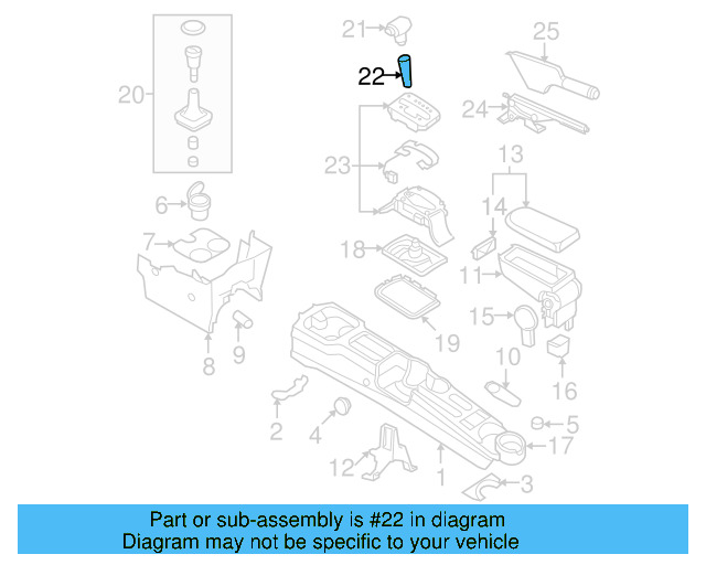 Shift Knob Sleeve 1C0-713-169-B-01C - View 21
