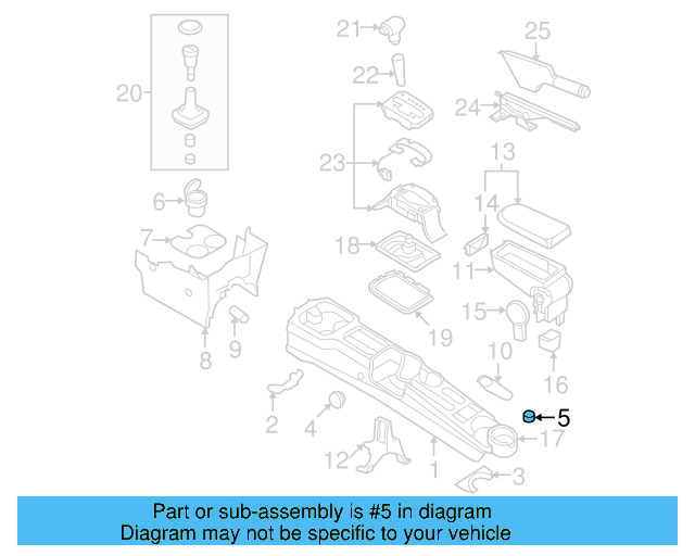 Console Body Cover 1C0-863-283-B-2QL - View 9