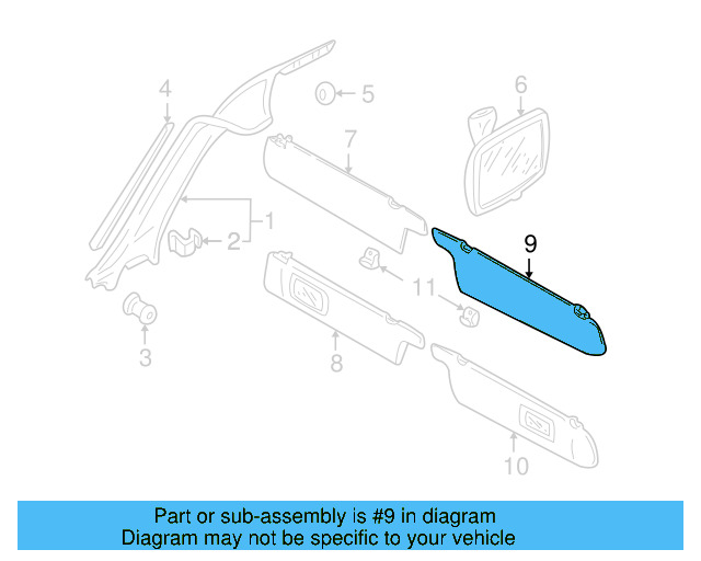 Visor 701857551C8ZZ - View 4