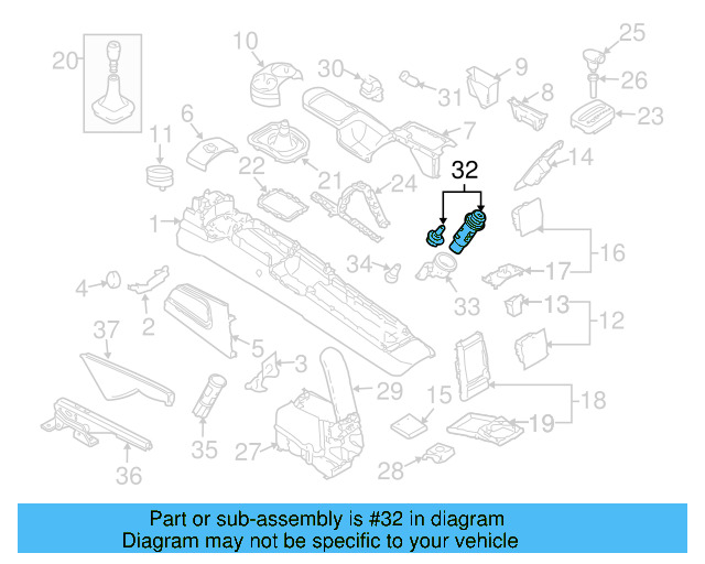 Cigarette Lighter Element 1J0-919-307-9B9 - View 22