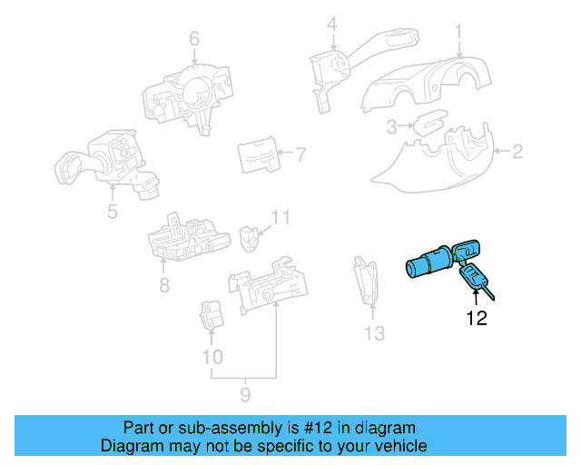 Ignition Lock Cylinder 107-905-855-CF - View 51