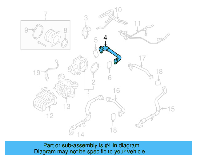 Egr Pipe 07Z-131-521-M - View 4