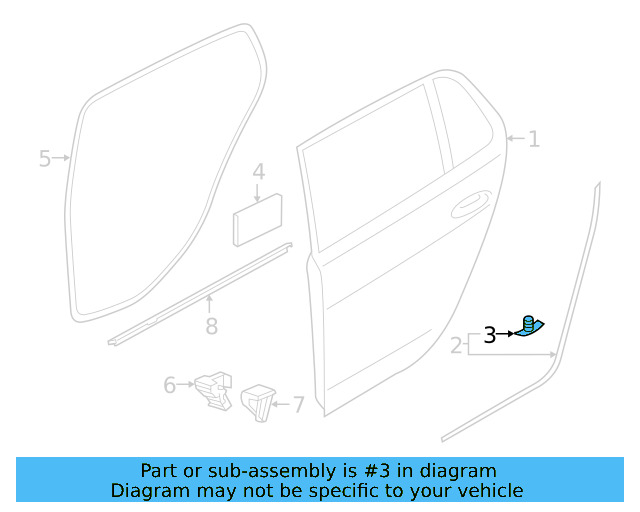 Door Weather 1Z0-837-732-A - View 42