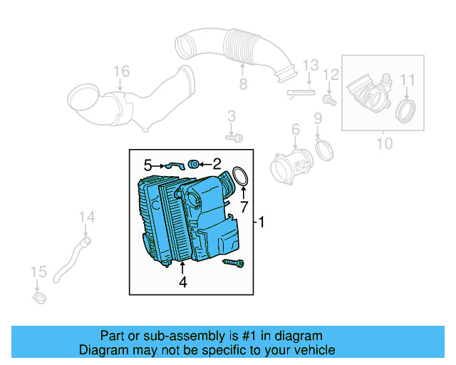 Air Filter And Housing Assembly 7P0-129-607-C - View 10