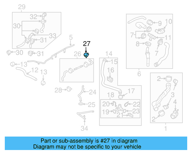 Reservoir Hose Clamp N-906-869-02 - View 380