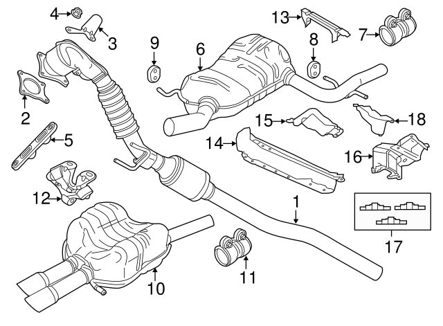 Muffler & Pipe Retainer Ring 1K0-253-147-D - View 55