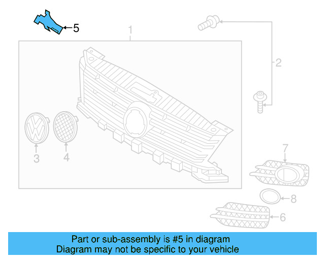 Emblem 561-853-600-ULM - View 2