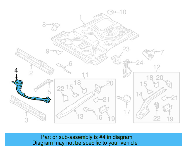 Rear Cross 1K6-803-133 - View 3