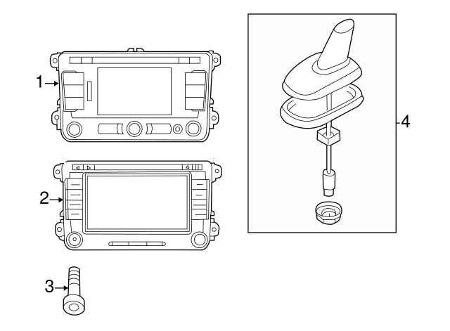 Radio Control Unit 1K0-035-274-A - View 7