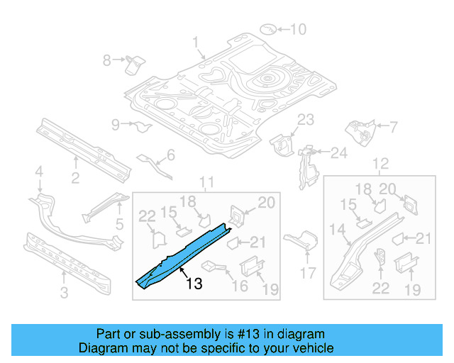 Frame Side Member 1K0-803-506 - View 34