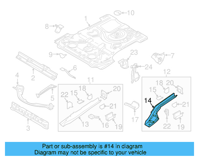 Frame Side Member 1K0-803-505 - View 34