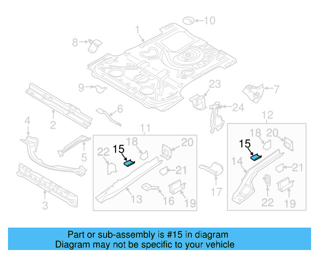 Side Member Reinforcement 1K0-803-119 - View 11