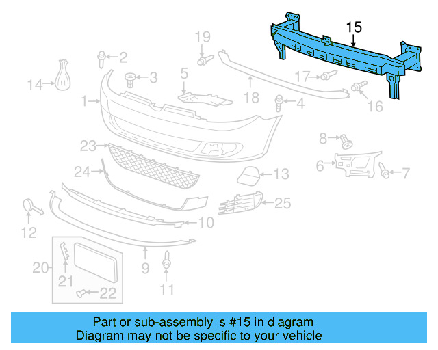 Impact Bar 5K0-807-109-H - View 4