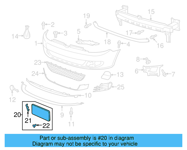 License Bracket 5K0-807-285-E-9B9 - View 4