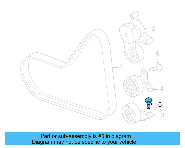 Idler Pulley Bolt N-908-706-02 - View 7