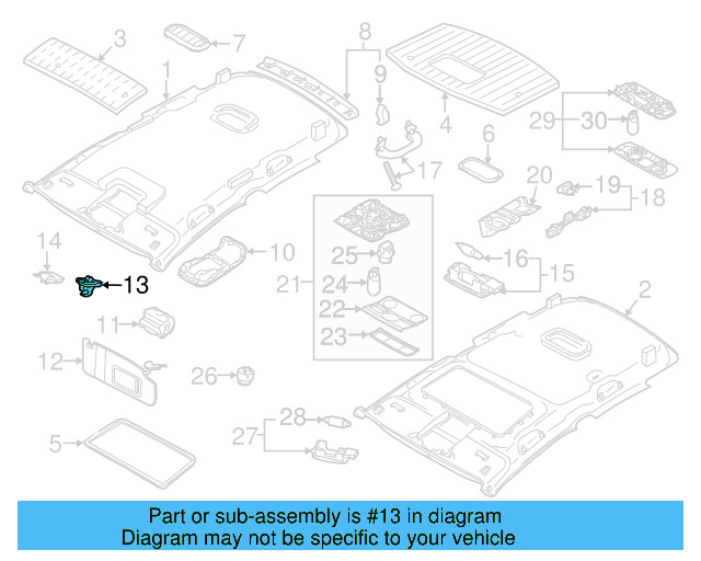Sun Visor Holder 1K0-857-561-B-82V - View 10