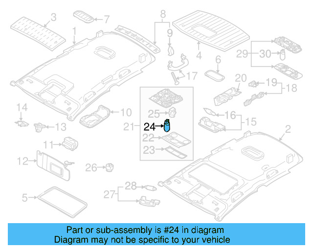 O'head Lamp Bulb N-017-753-5 - View 30