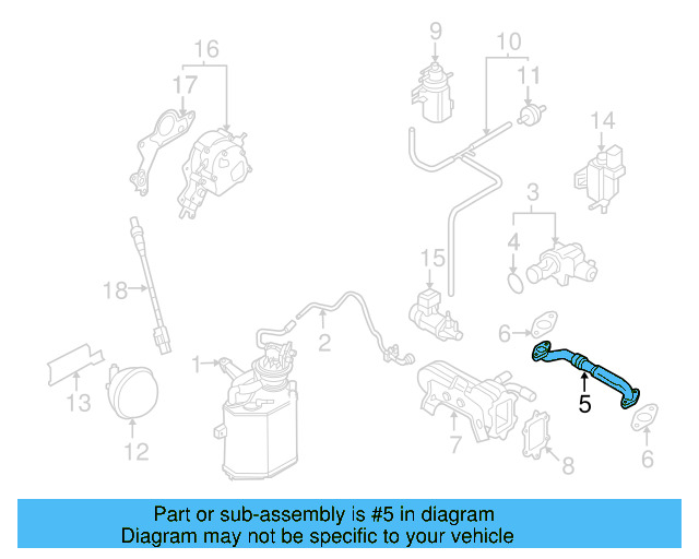 Exhaust Gas Re 038-131-521-CA - View 4