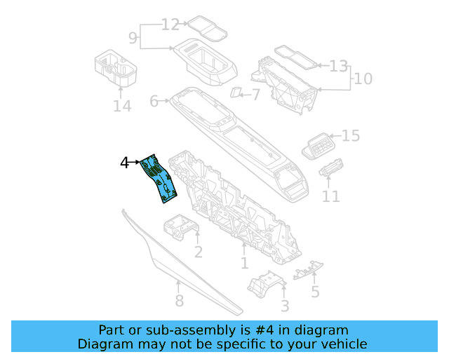 Front Trim 11A-864-148-4PK - View 2