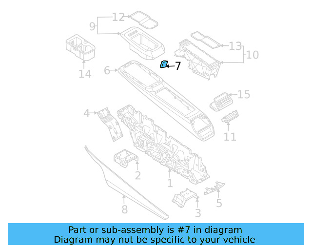 Console Panel Insert 11A-864-241-UZB - View 3