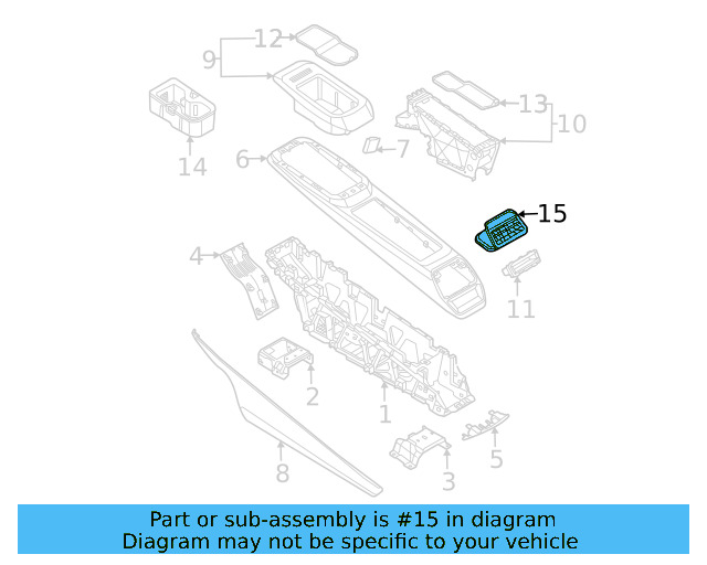 Air Vent 11A-819-203-A-WZK - View 4