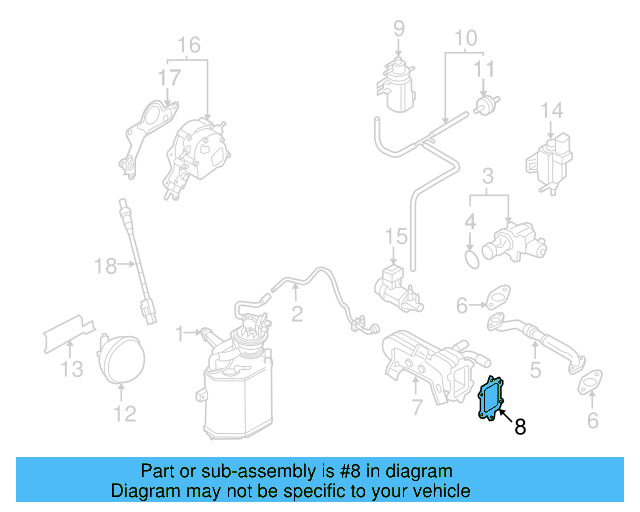 Exhaust Gas Re 038-131-547 - View 2