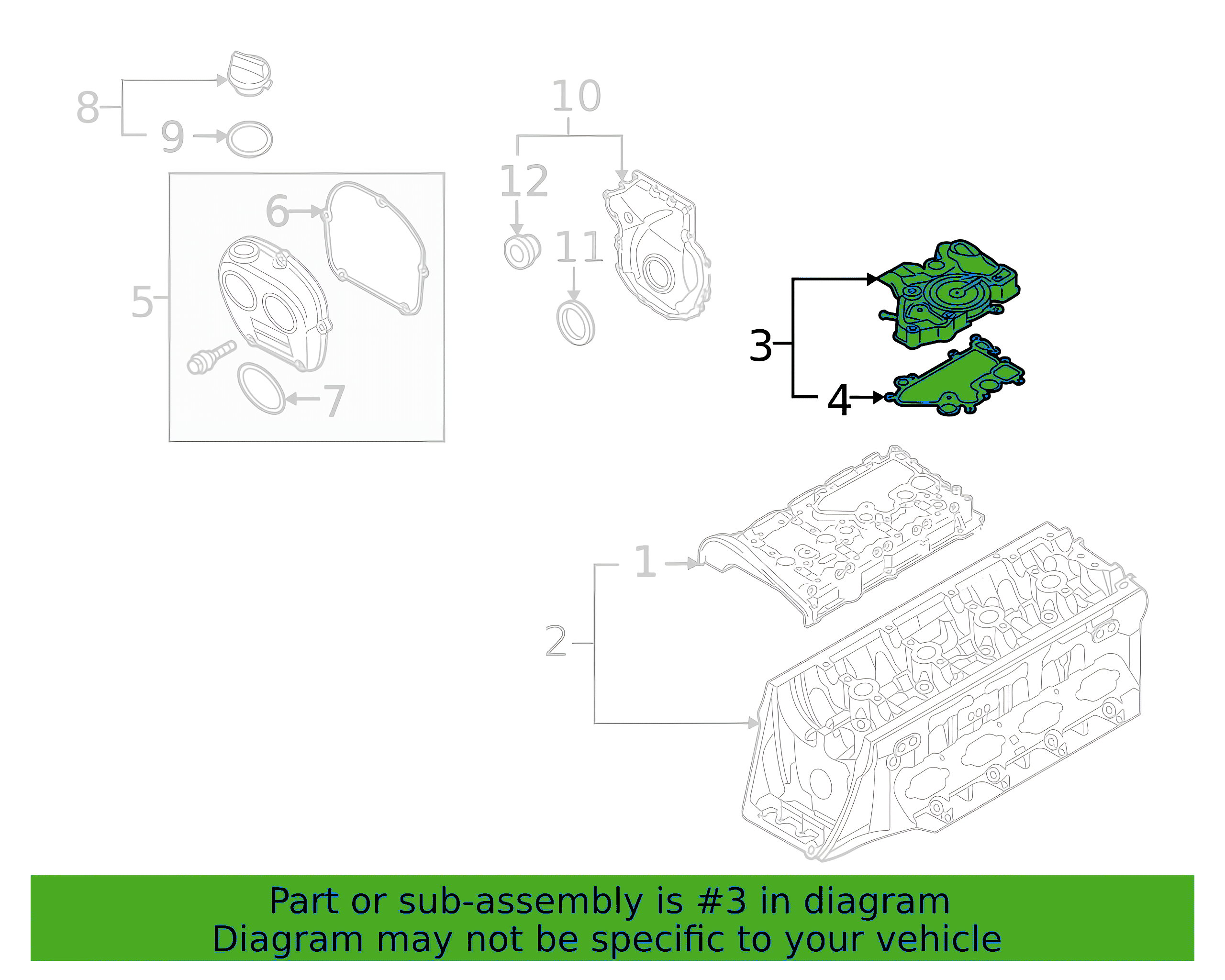 Engine Crankcase Vent Valve 06K-103-495-BK