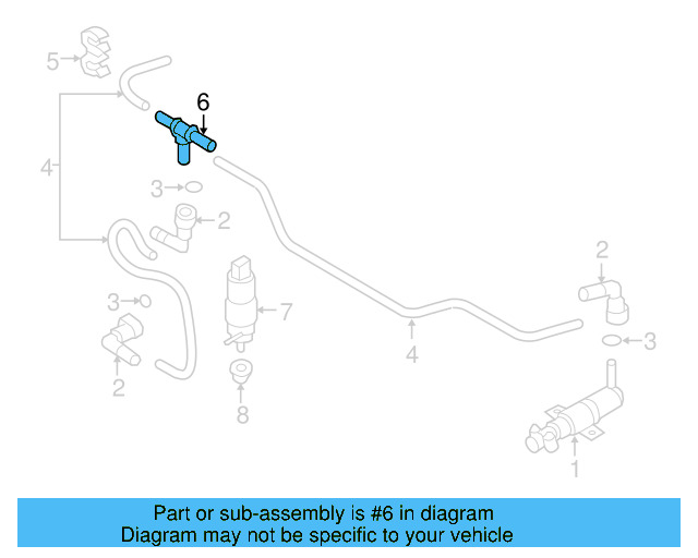 Pressure Cylinder Joint 1J0-955-665-E - View 6