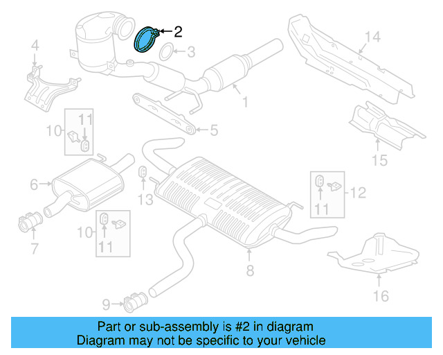 Converter & Pipe Clamp 5Q0-253-725-G - View 43